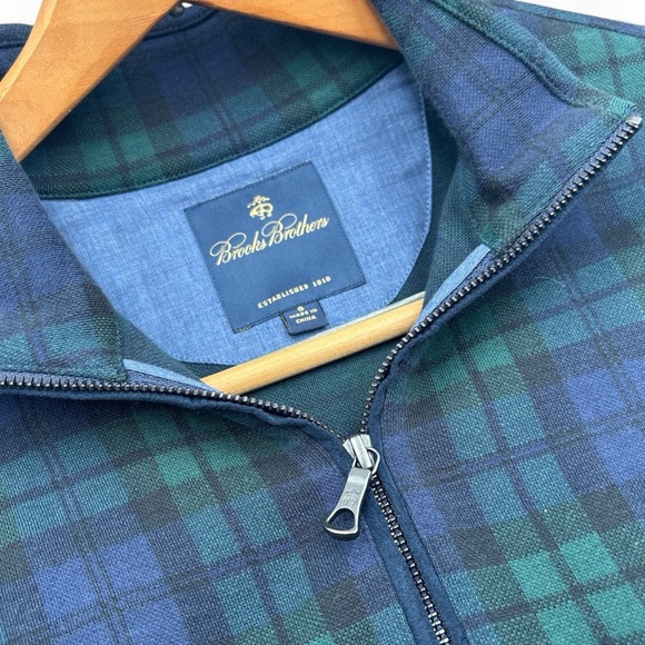 Brooks Brothers Blue and Green Plaid Polo - Picture 6 of 7
